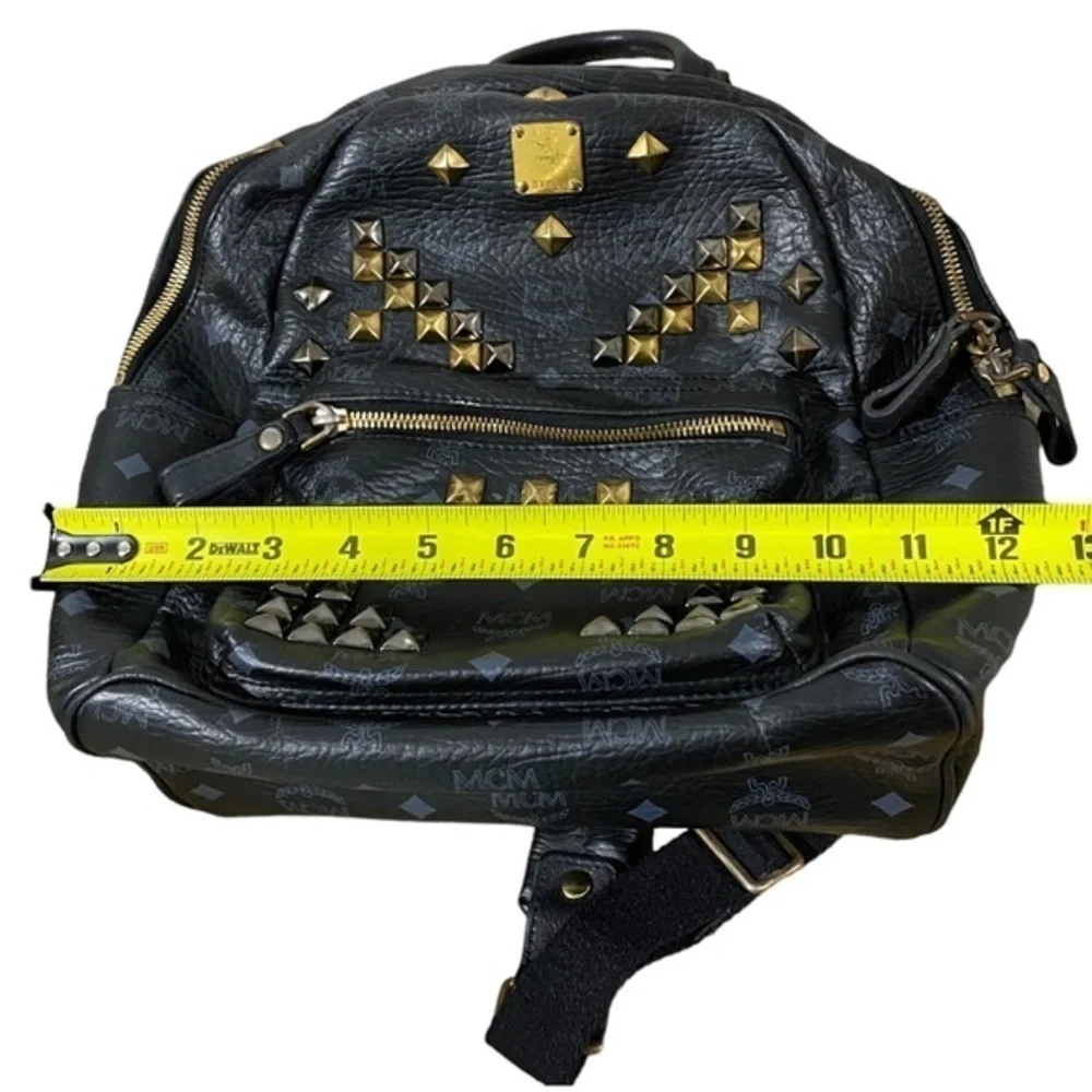 MCM Studded Leather Backpack
